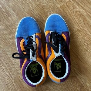 multicolored vans